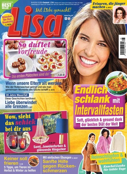 Lisa – 29 Oktober 2024 Cover