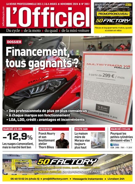 L’Officiel du Cycle – Novembre 2024 Cover