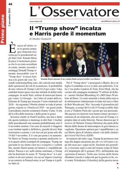L’Osservatore – 2 Novembre 2024 Cover