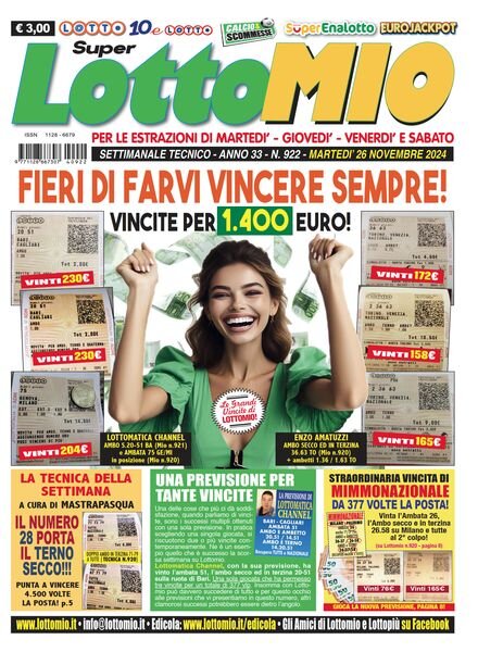 Lottomio del Giovedi – 26 Novembre 2024 Cover