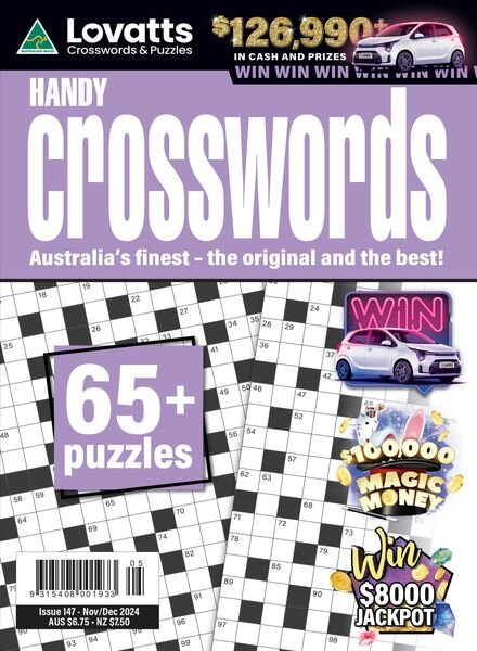 Lovatts Handy Crosswords – November-December 2024 Cover