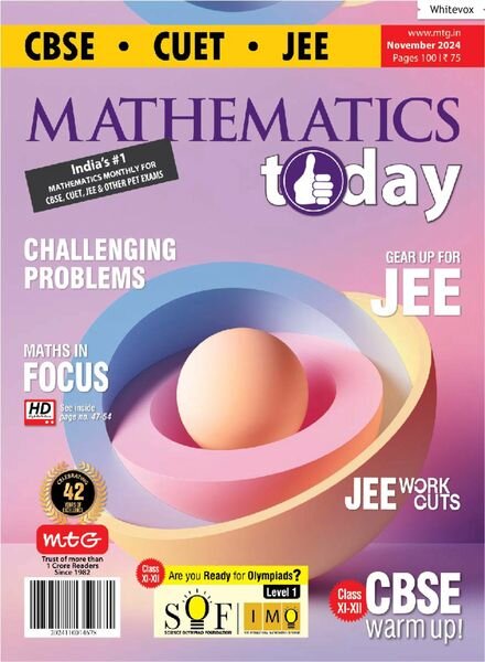 Mathematics Today – November 2024 Cover