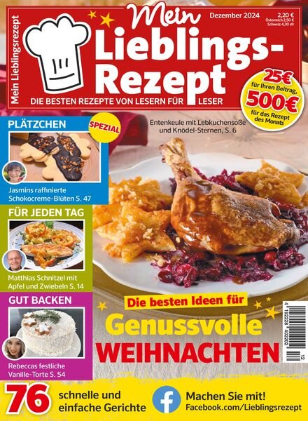 Mein Lieblingsrezept – Dezember 2024 Cover