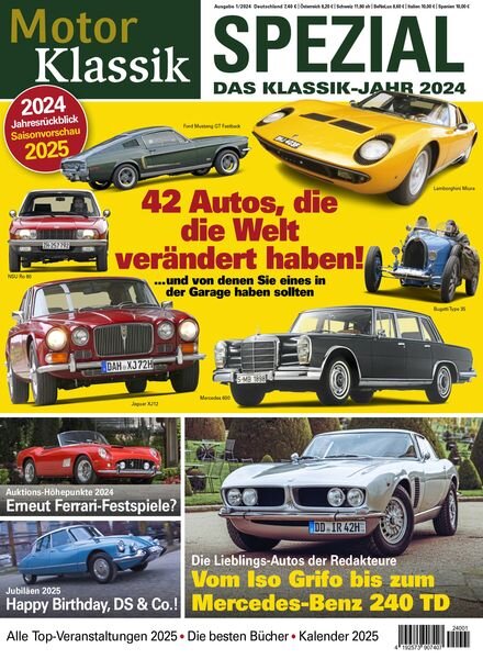 Motor Klassik – Spezial das Klassik-Jahr 2024 Cover