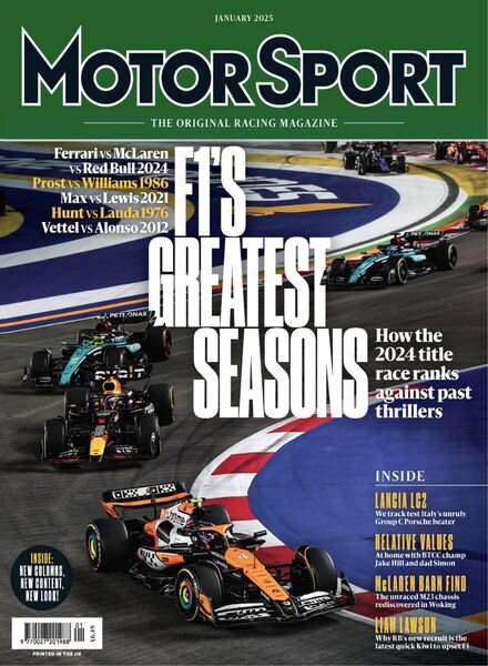 Motor Sport Magazine – January 2025 Cover
