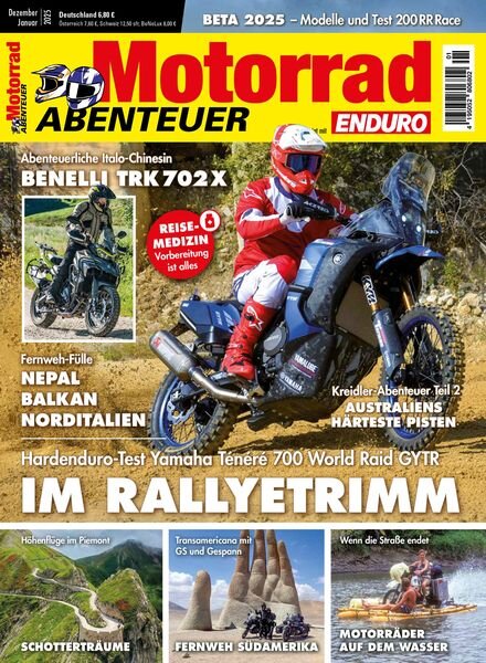 Motorrad Abenteuer – Dezember 2024 – Januar 2025 Cover