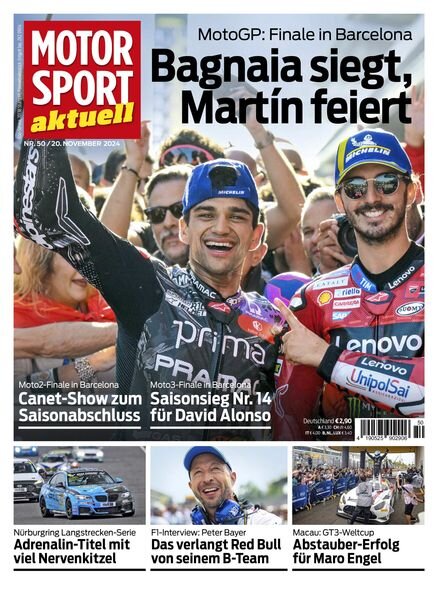 Motorsport aktuell – 19 November 2024 Cover