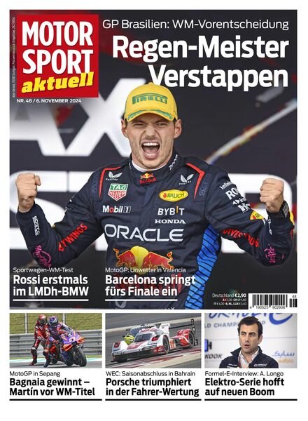 Motorsport aktuell – 5 November 2024 Cover