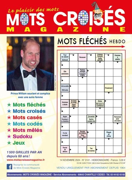 Mots Croises Magazine – 14 Novembre 2024 Cover