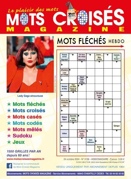 Mots Croises Magazine – 24 Octobre 2024 Cover