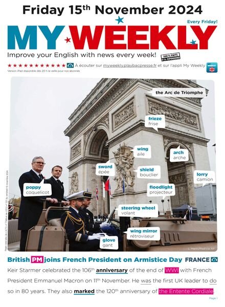 My Weekly fr – 15 Novembre 2024 Cover
