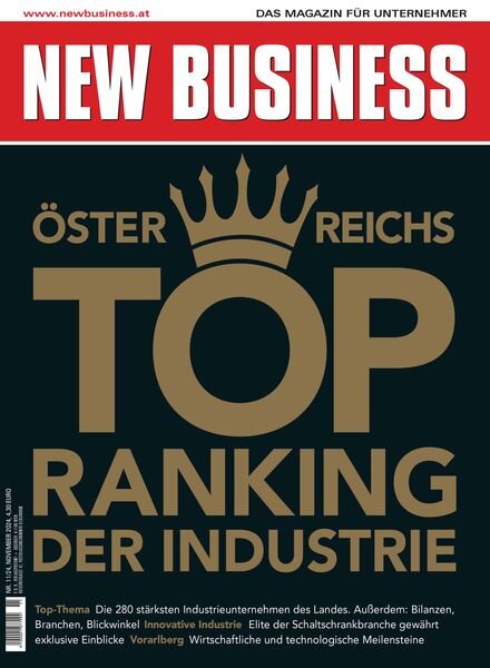 New Business Austria – November 2024 Cover