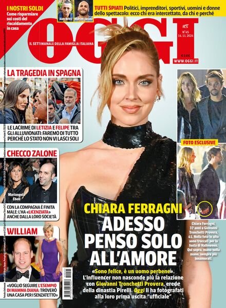 Oggi – 14 Novembre 2024 Cover