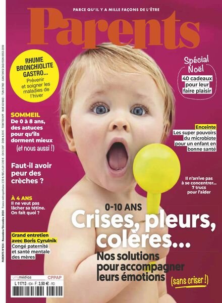 Parents France – Novembre-Decembre 2024 Cover