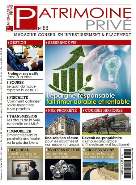 Patrimoine Prive – Septembre-Novembre 2024 Cover