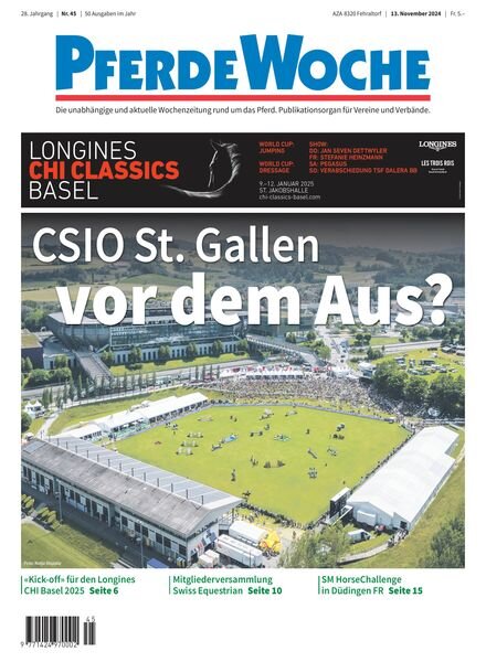 PferdeWoche – 13 November 2024 Cover