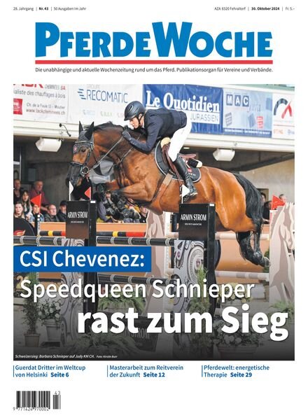 PferdeWoche – 30 Oktober 2024 Cover