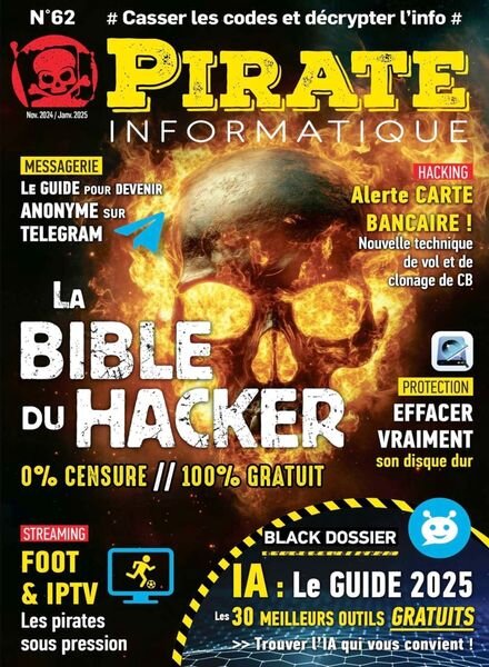 Pirate Informatique – Novembre 2024 – Janvier 2025 Cover