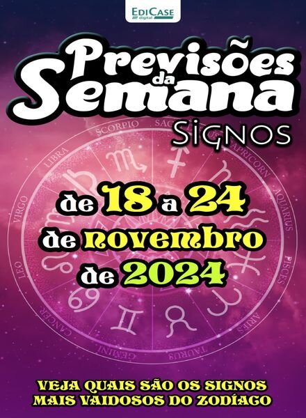 Previsoes da Semana – 18 Novembro 2024 Cover
