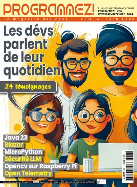 Programmez! – Novembre-Decembre 2024 Cover