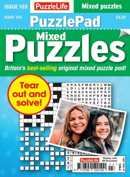 PuzzleLife PuzzlePad Puzzles – October 2024 Cover