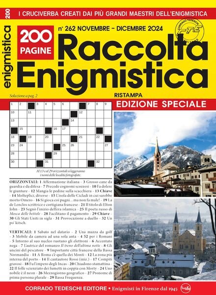 Raccolta Enigmistica – Novembre-Dicembre 2024 Cover