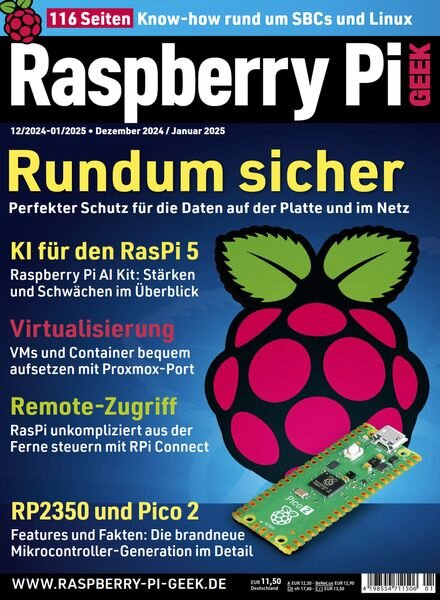 Raspberry Pi Geek – Dezember 2024 – Januar 2025 Cover