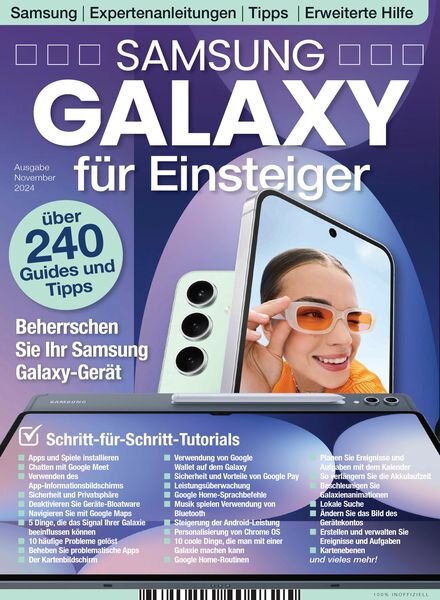Samsung Galaxy fur Einsteiger – November 2024 Cover