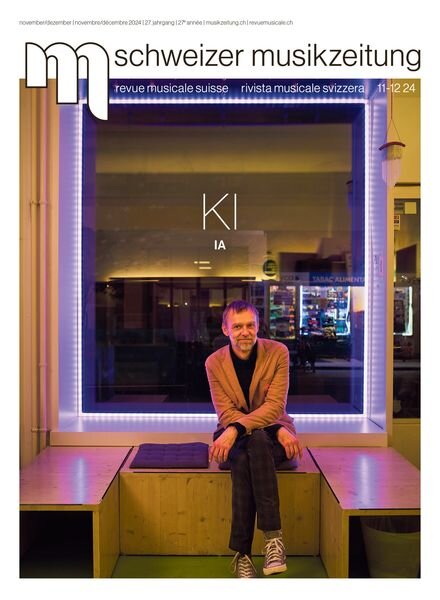Schweizer Musikzeitung – November-Dezember 2024 Cover