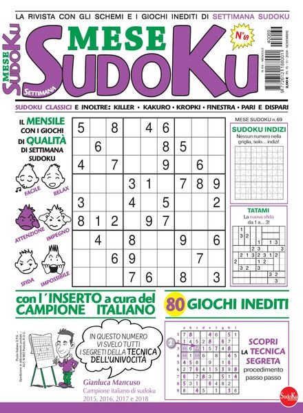 Settimana Sudoku Mese – Novembre 2024 Cover
