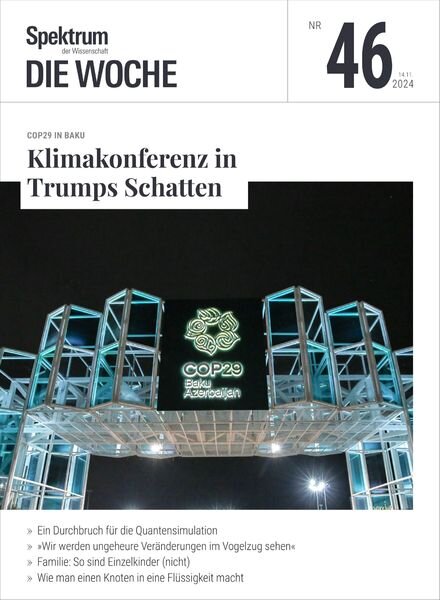Spektrum Die Woche – 14 November 2024 Cover