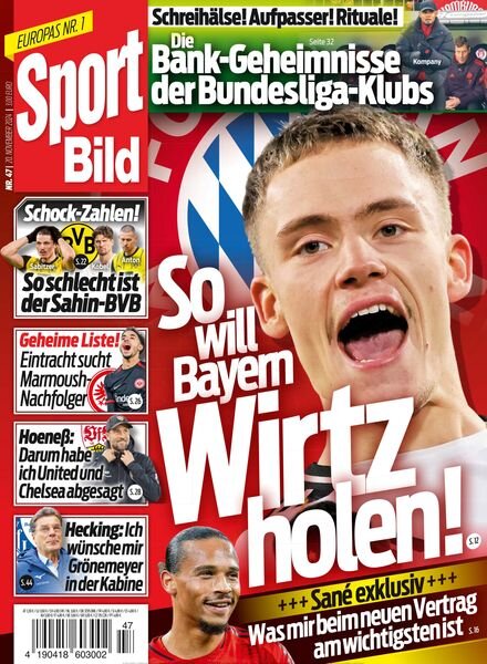 Sport Bild – 20 November 2024 Cover