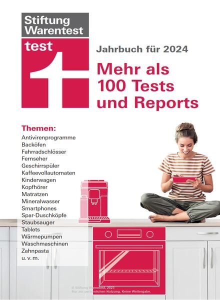 Stiftung Warentest Test – Jahrbuch fur 2024 Cover