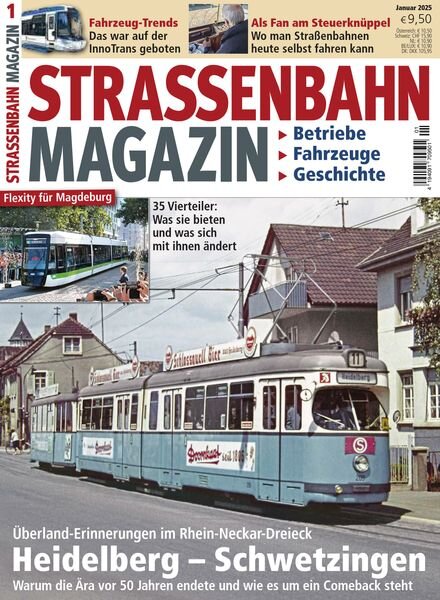 Strassenbahn Magazin – Januar 2025 Cover