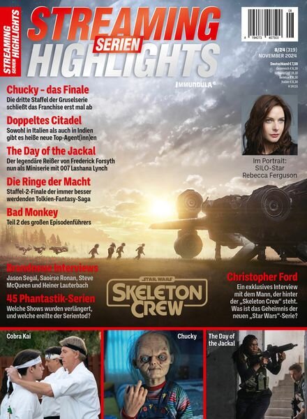 Streaming Serien Highlights – November 2024 Cover