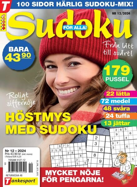 Sudoku for Alla – 6 November 2024 Cover