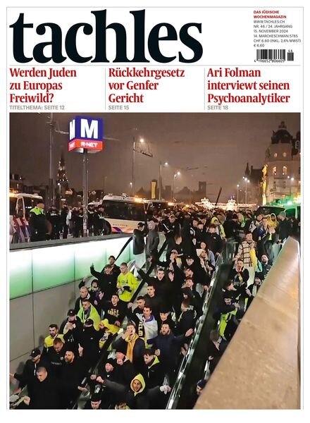 Tachles – 15 November 2024 Cover