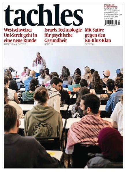 Tachles – 22 November 2024 Cover