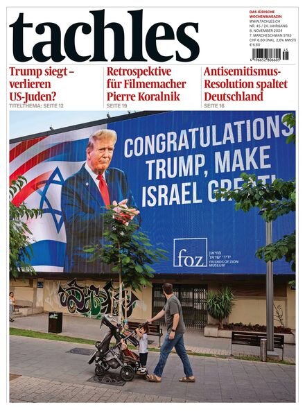 Tachles – 8 November 2024 Cover