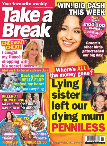 Take a Break Weekly – 31 October 2024 Cover