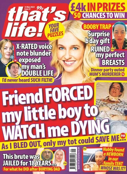 that’s life! UK – 7 November 2024 Cover