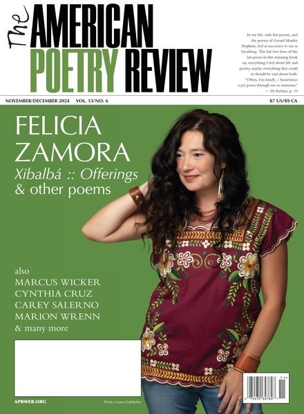 The American Poetry Review – November-December 2024 Cover