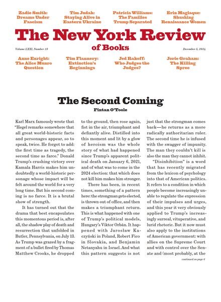 The New York Review of Books – December 5 2024 Cover