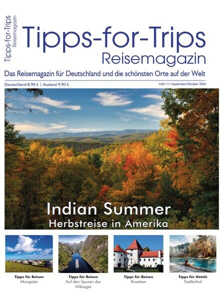 Tipps for Trips – September-Oktober 2024 Cover