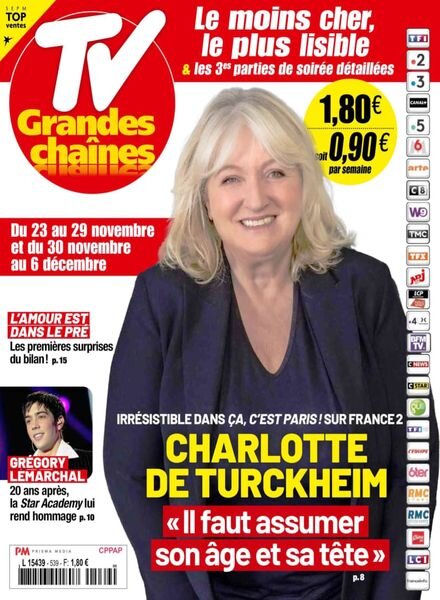 TV Grandes chaines – 23 Novembre 2024 Cover