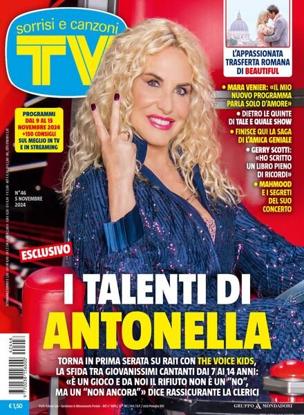 TV Sorrisi e Canzoni – 5 Novembre 2024 Cover