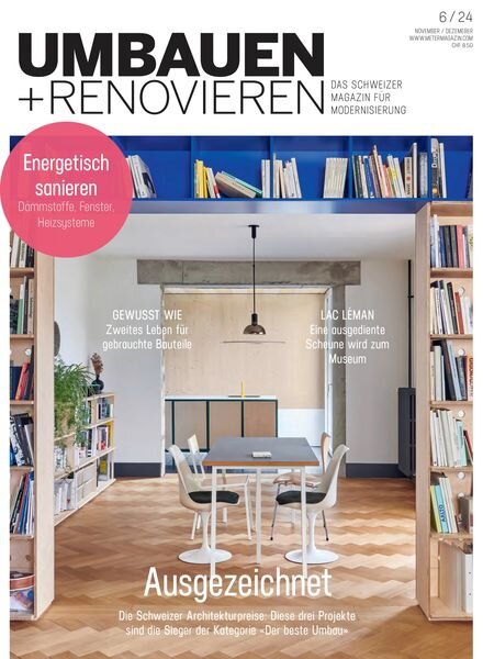 Umbauen + Renovieren – November-Dezember 2024 Cover
