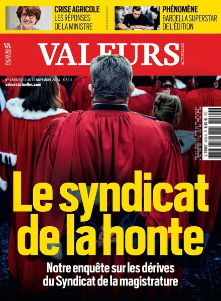 Valeurs Actuelles – 14 Novembre 2024 Cover