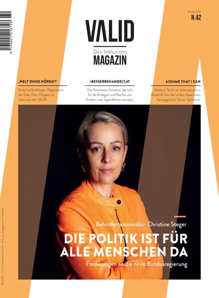 Valid Magazin – Winter 2024 Cover