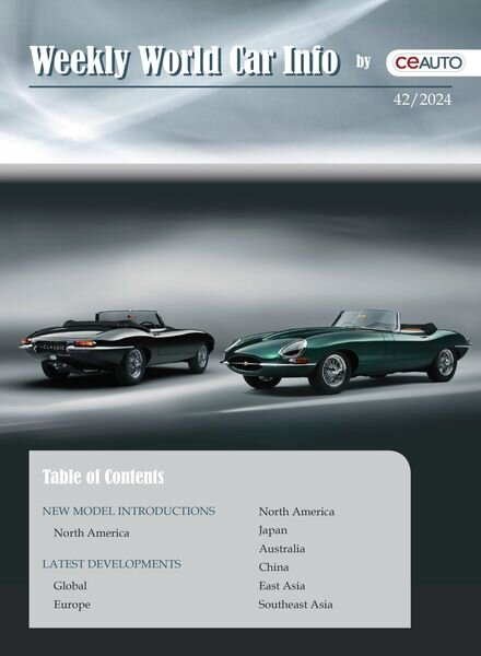 Weekly World Car Info – 26 October 2024 Cover